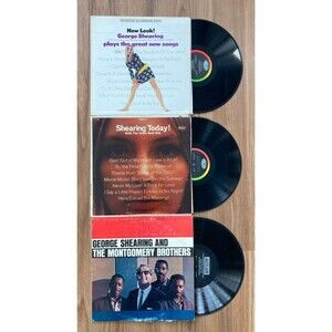 George Shearing Vinyl LP Set Lot Of 3 • New Look, New Hits, Montgomery Brothers